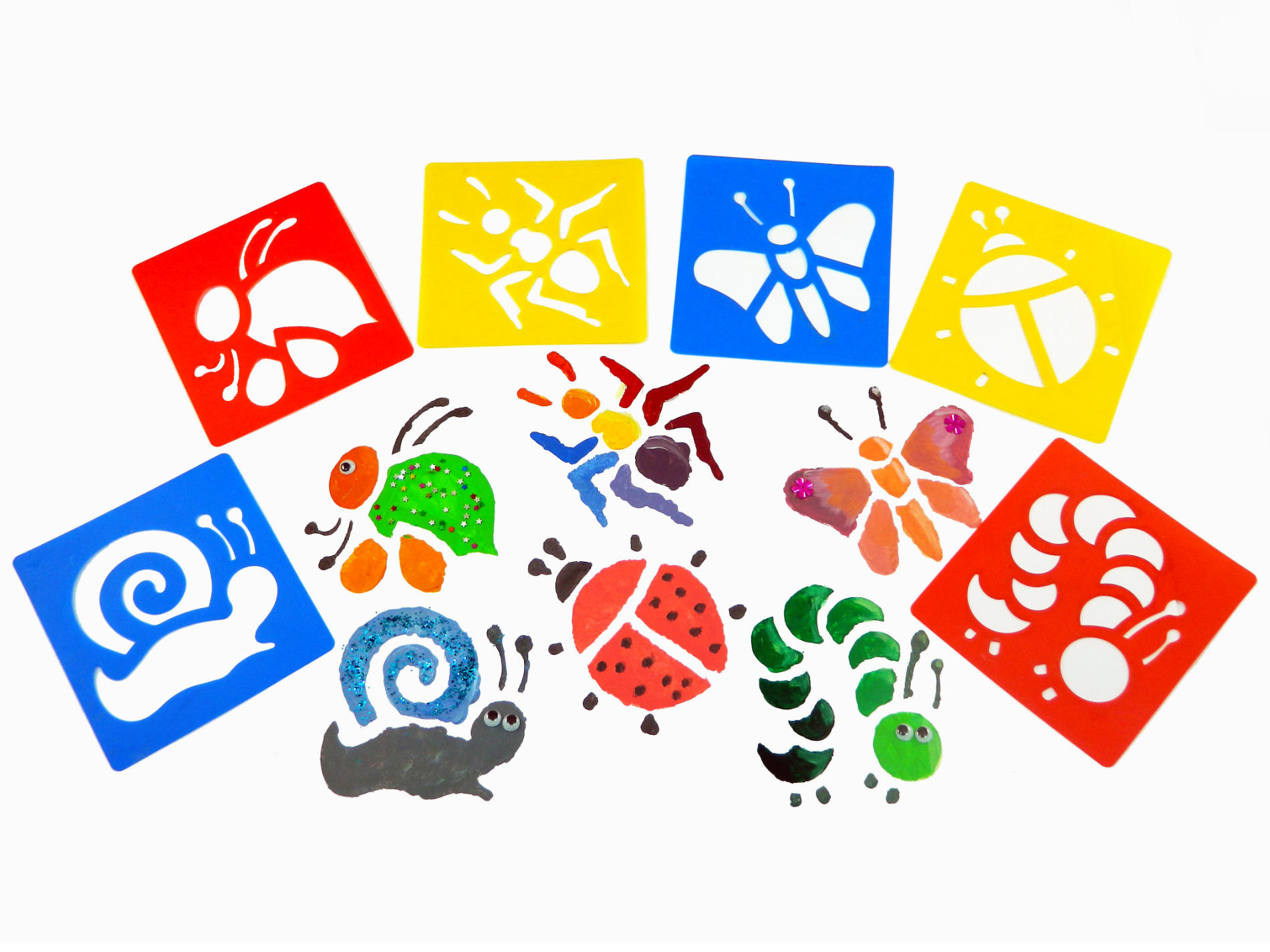 Bug Washable Stencils Pack of 6